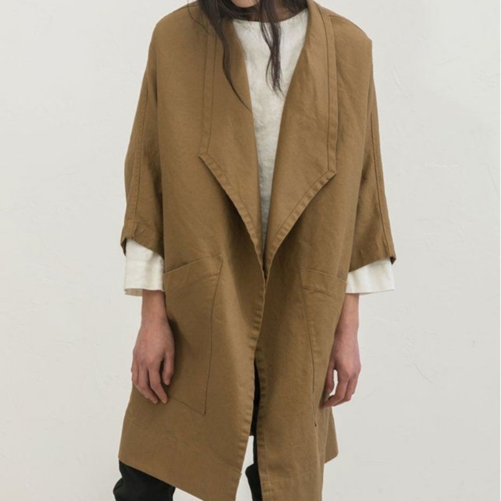 FTO: Cotton Canvas Harper Jacket in Clay OSM